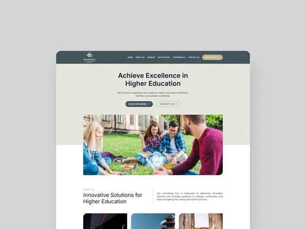 AcademEase web sitesi